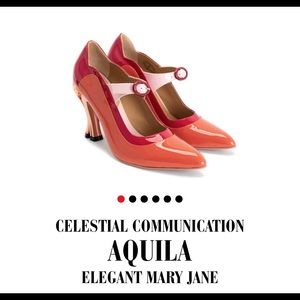 John Fluevog Aquila in Red/Orange Size 6.5